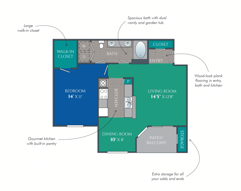 One Bedroom Apartment