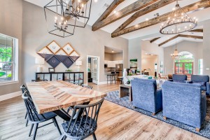 Luxury Apartments in Knoxville, TN - Community Clubhouse with Kitchen and Gathering Area    
