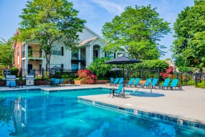Luxury Apartments in Knoxville, TN - Swimming Pool and Grilling Area    